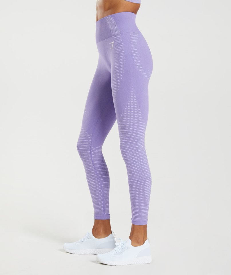 Women's Gymshark Vital Seamless 2.0 Leggings Lavender | NZ 9DLFGH